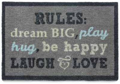 Muddle Mat Word Doormat - 75x50cm - Multicoloured.